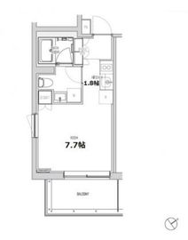 エスセナーリオ赤坂 302 間取り図