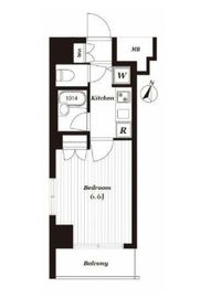 パレステュディオ南麻布 10階 間取り図