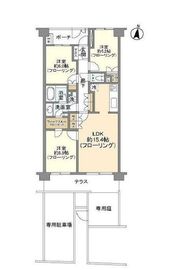 パークハウス溝の口ガーデンコート 1階 間取り図