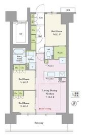 プレミスト新小岩ルネ 14階 間取り図