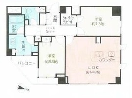 クオリア南麻布 9階 間取り図