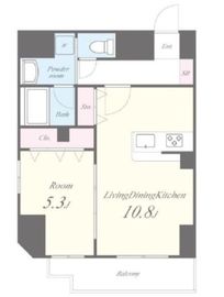 Hus de sucre (フース ドゥ シュクレ) 401 間取り図