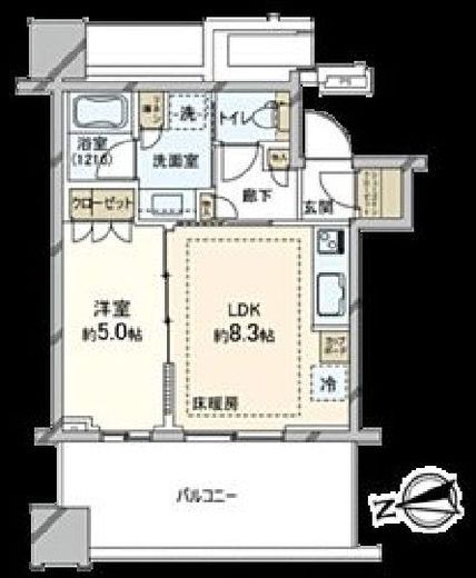 白金ザ・スカイ 11階 間取り図