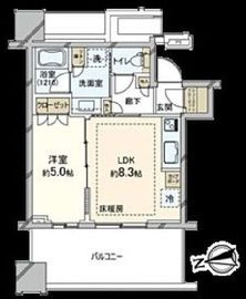 白金ザ・スカイ 11階 間取り図