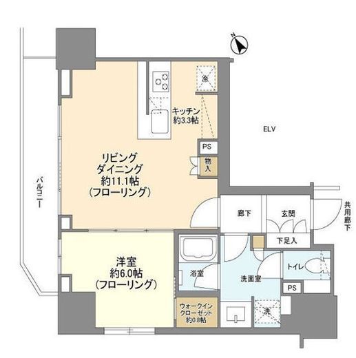 ザ・パークハウス麹町レジデンス 5階 間取り図