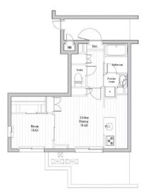 レジデンス東中野ガーデン 406 間取り図