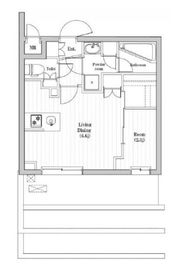 レジデンス東中野ガーデン 408 間取り図