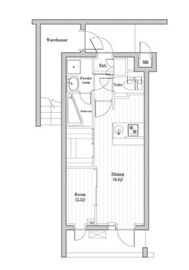 レジデンス東中野ガーデン 104 間取り図