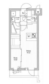 レジデンス東中野ガーデン 206 間取り図