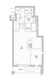 レジデンス東中野ガーデン 303 間取り図