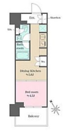 ウエリスアーバン水天宮前 1122 間取り図