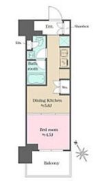 ウエリスアーバン水天宮前 1126 間取り図