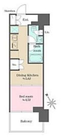 ウエリスアーバン水天宮前 1133 間取り図