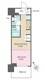 ウエリスアーバン水天宮前 320 間取り図