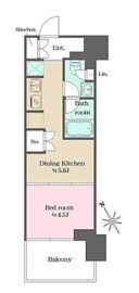 ウエリスアーバン水天宮前 333 間取り図