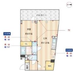 エルファーロ駒沢公園Ⅰ 501 間取り図