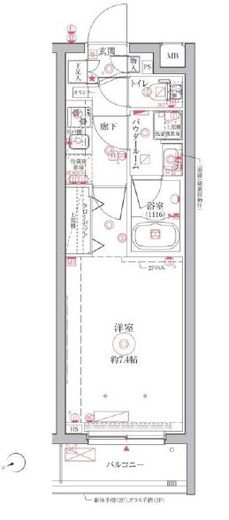 クレイシアIDZ祐天寺Ⅱ 3階 間取り図