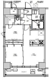 S-RESIDENCE綾瀬rivie (エスレジデンス綾瀬リヴィエ) 1101 間取り図