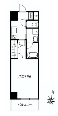 エルミタージュ原宿 101 間取り図