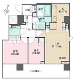 ザ・パークハウス五番町 7階 間取り図