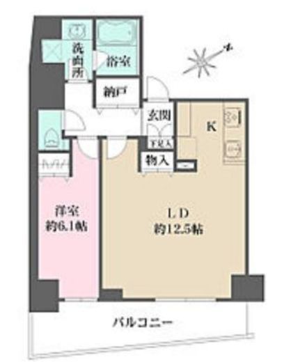 ロイジェント三ノ輪 702 間取り図