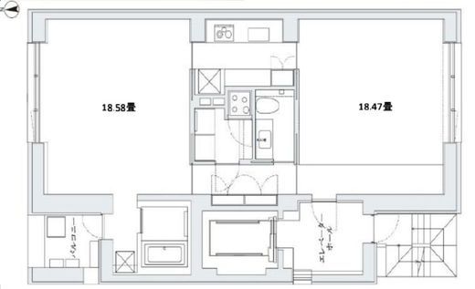 COMFY COLLECTION MINATO (コンフィコレクションミナト) 3F1 間取り図