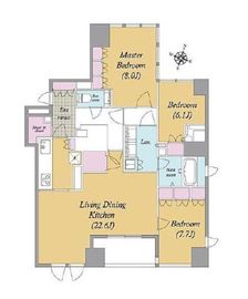 プレミスト六番町 10階 間取り図