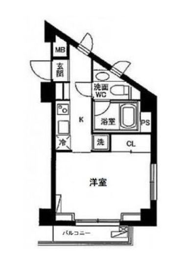 ビット代々木上原2 3階 間取り図