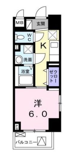 ロワン・セレスト 401 間取り図