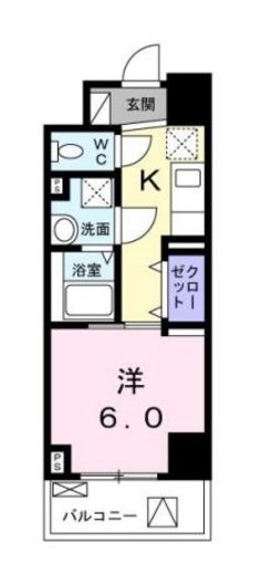 ロワン・セレスト 302 間取り図