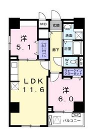 ロワン・セレスト 802 間取り図