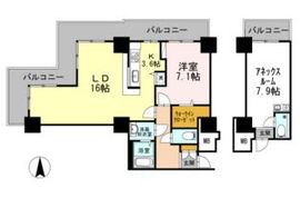 品川シーサイドビュータワー1 2719 間取り図