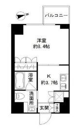 アーバンスタイル立川 414 間取り図