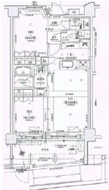 オープンレジデンシア千駄木フロントコート 1階 間取り図