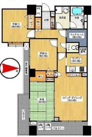 デュオ・スカーラ新宿 5階 間取り図