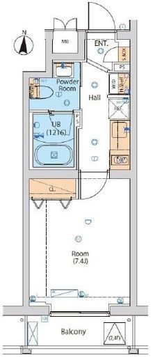 エストゥルース小竹向原 302 間取り図