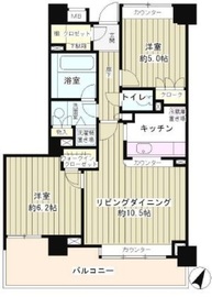 上野毛パーク・ホームズ アダージオ 2階 間取り図