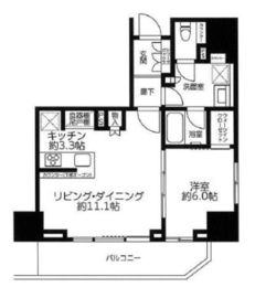 ザ・パークハウス麹町レジデンス 8階 間取り図