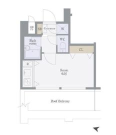 パレステュディオ赤坂 801 間取り図
