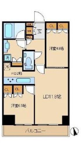 ザ・パークハウス新宿タワー 9階 間取り図
