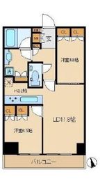 ザ・パークハウス新宿タワー 9階 間取り図