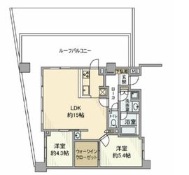 アールブラン西馬込DEUX 4階 間取り図