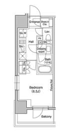 ブリリアンクラス高円寺 607 間取り図