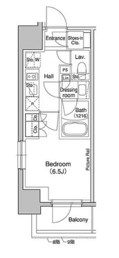 ブリリアンクラス高円寺 707 間取り図