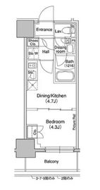 ブリリアンクラス高円寺 902 間取り図