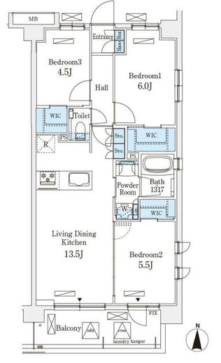 アヴァンカーサ町屋 401 間取り図