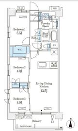 アヴァンカーサ町屋 403 間取り図