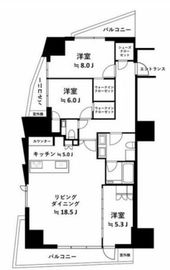プレミスト白金 14階 間取り図