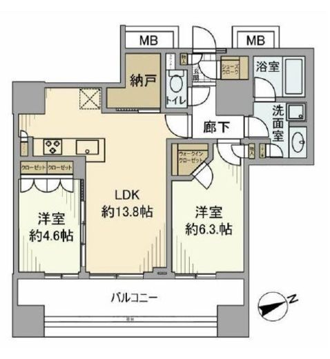 ザ・スカイクルーズタワー 11階 間取り図
