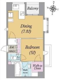 サンウッド赤坂フラッツ 3階 間取り図